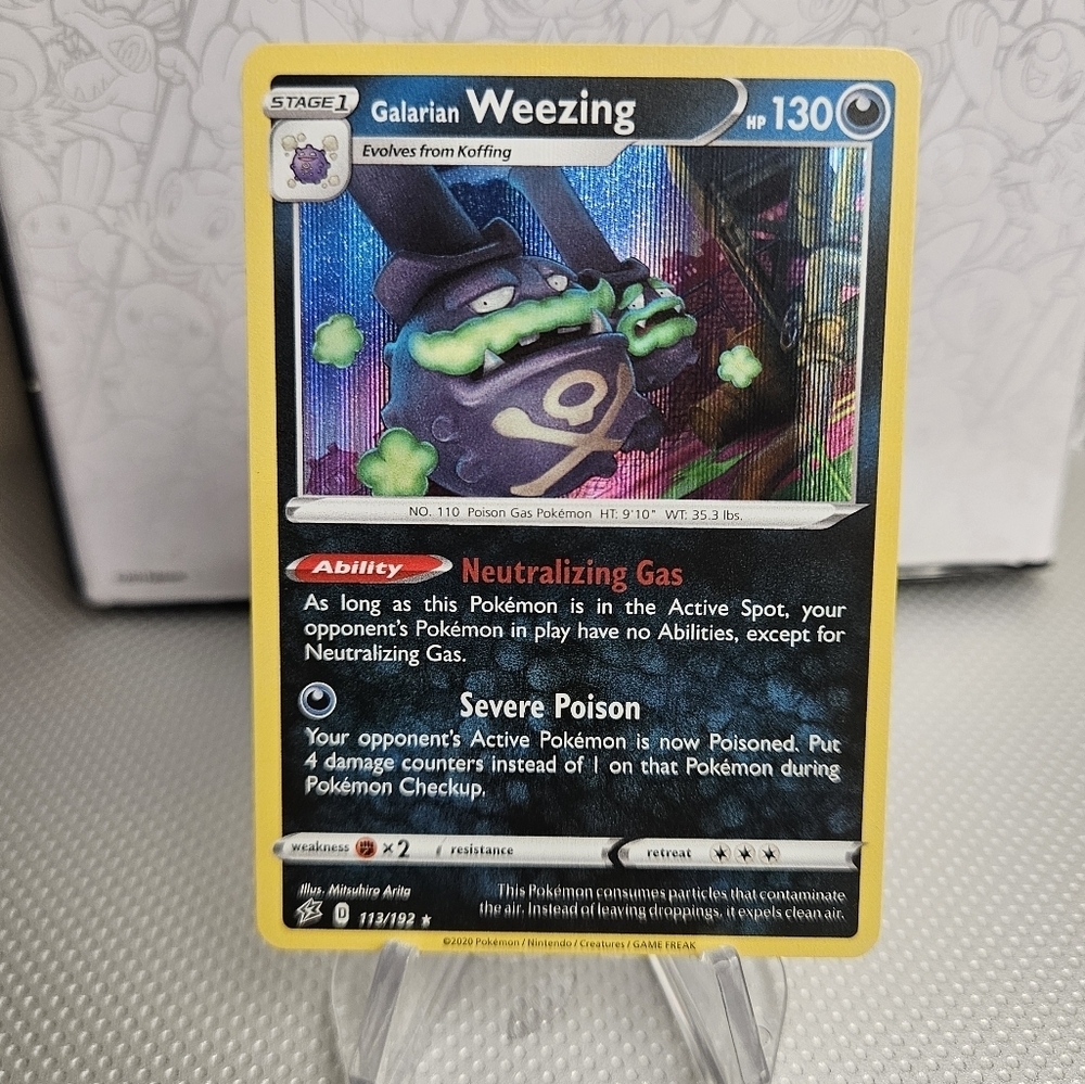 Galarian Weezing Pokemon TCG Holo Rare